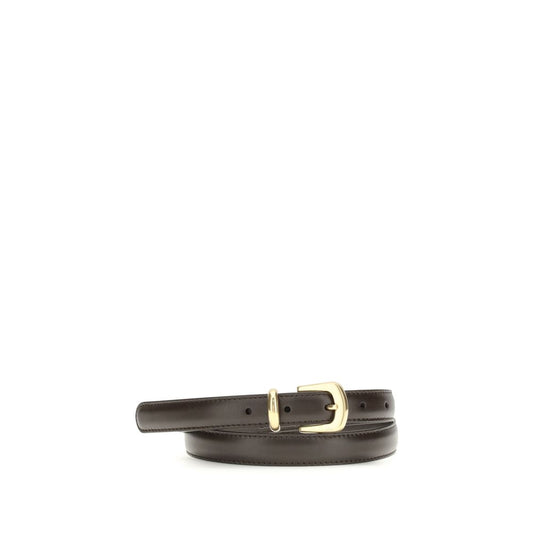 The Row Brown Calf Leather Bos Taurus Regular Belt
