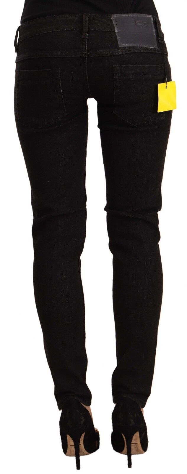 Pair of black pants with yellow tag