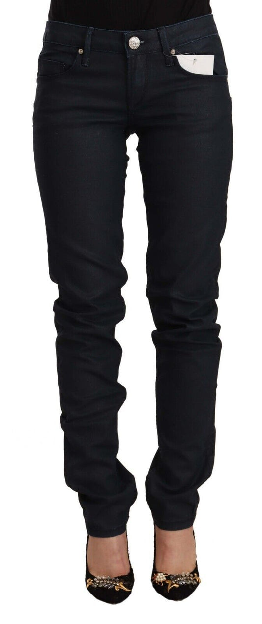 Pair of dark blue jeans on a mannequin