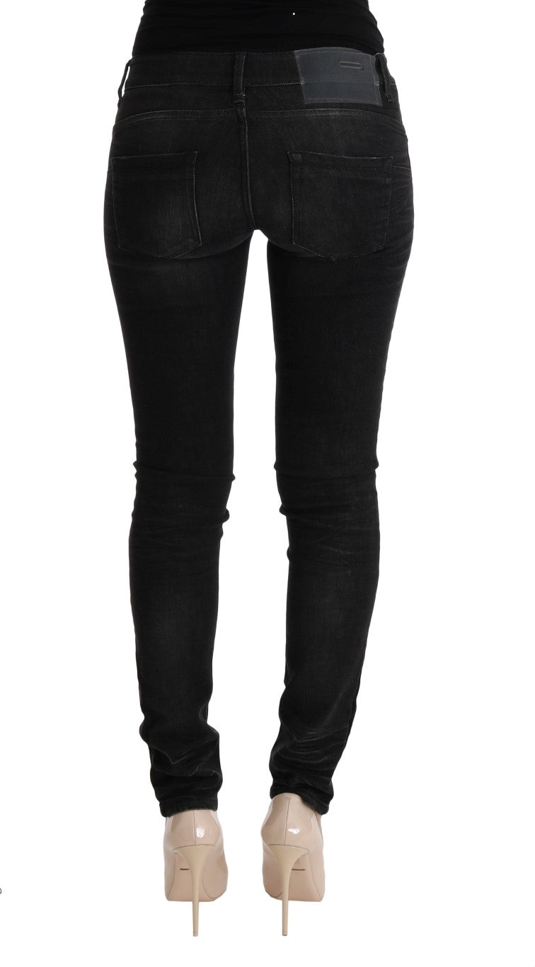 Pair of black skinny jeans on a mannequin