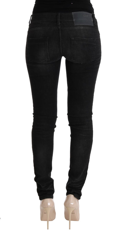 Pair of black skinny jeans on a mannequin