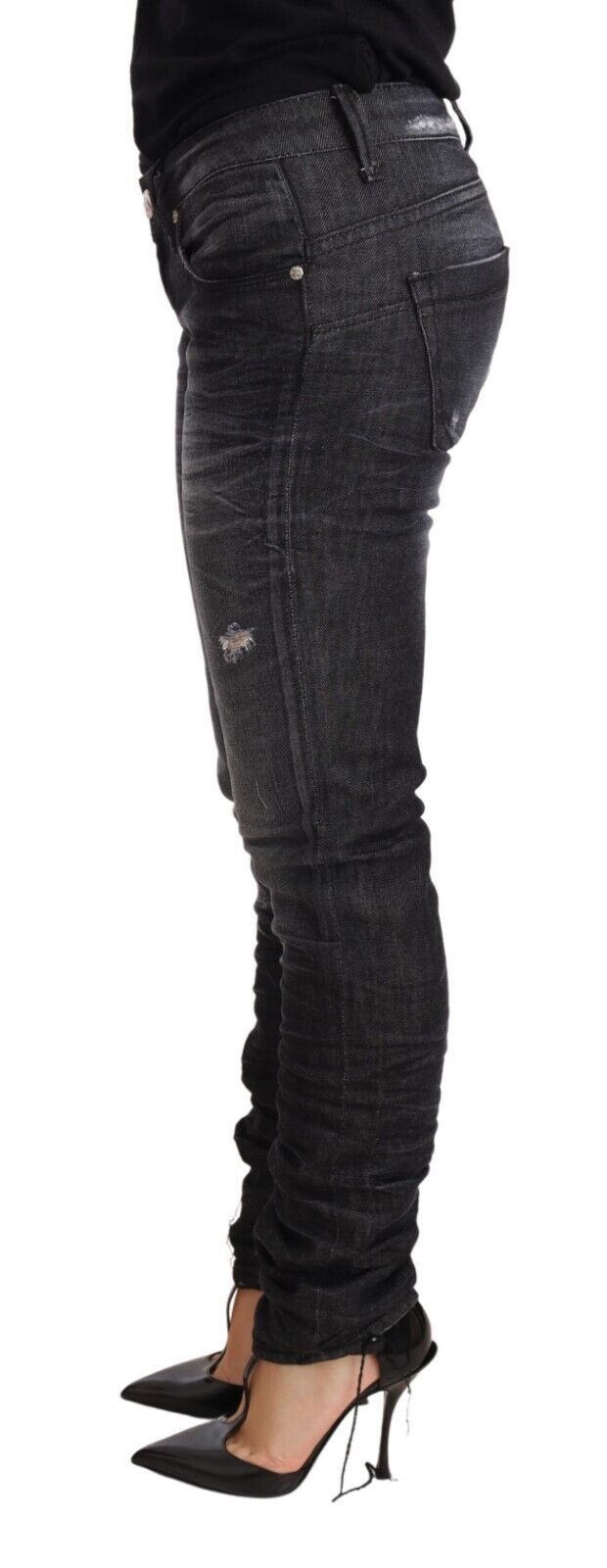 Pair of high waisted jeans