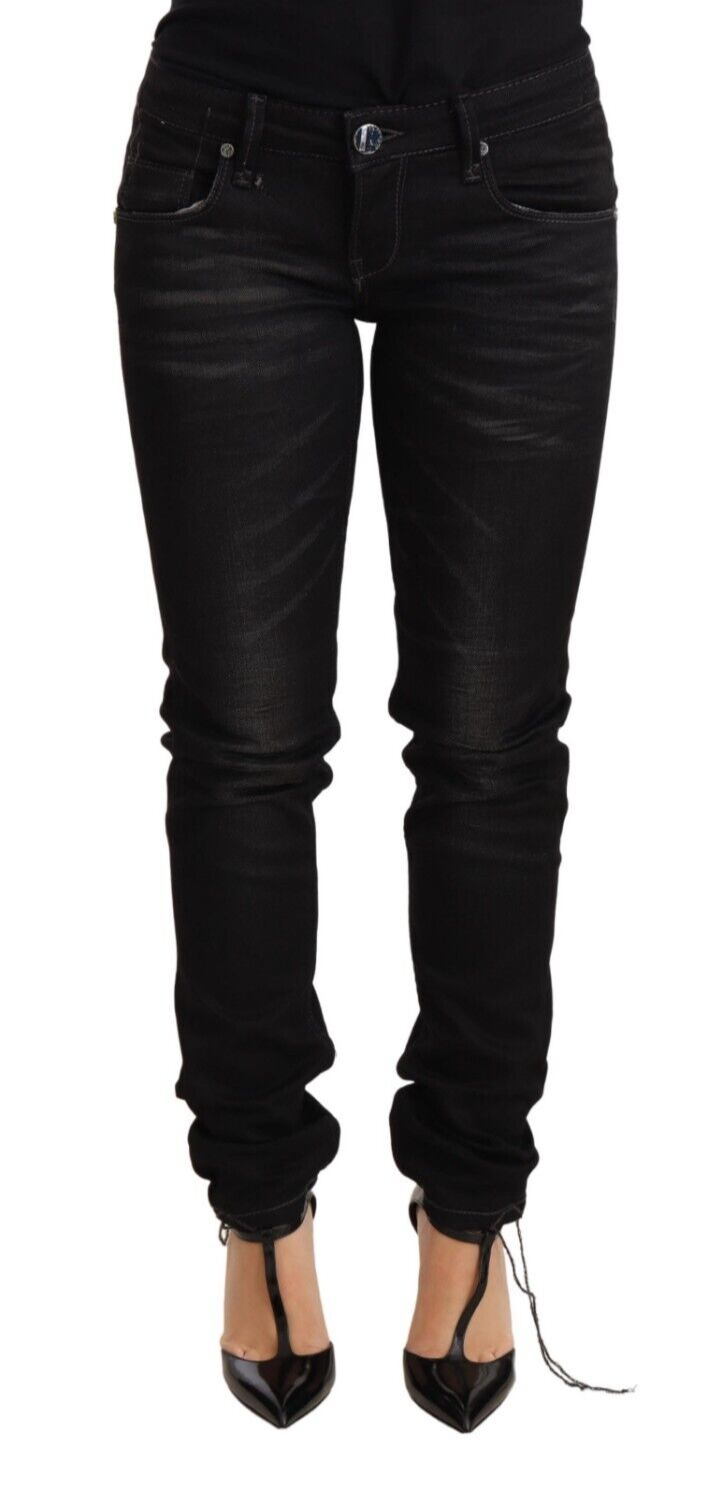 Pair of black skinny jeans on a mannequin