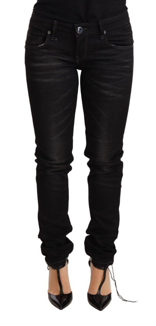 Pair of black skinny jeans on a mannequin