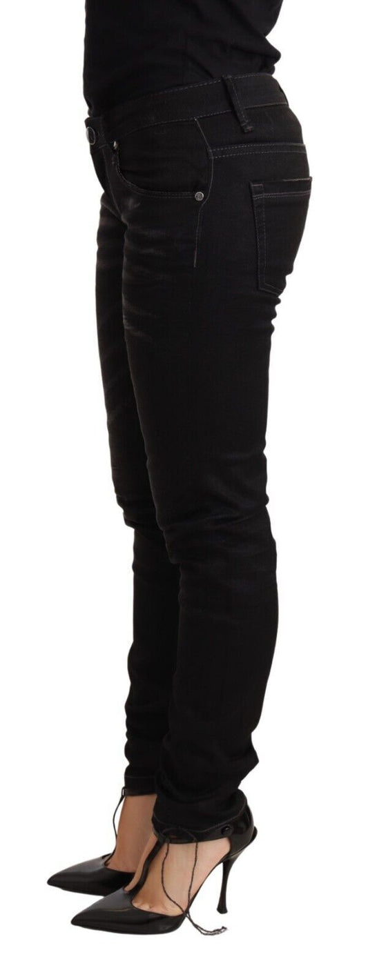 Woman wearing black pants and high heels