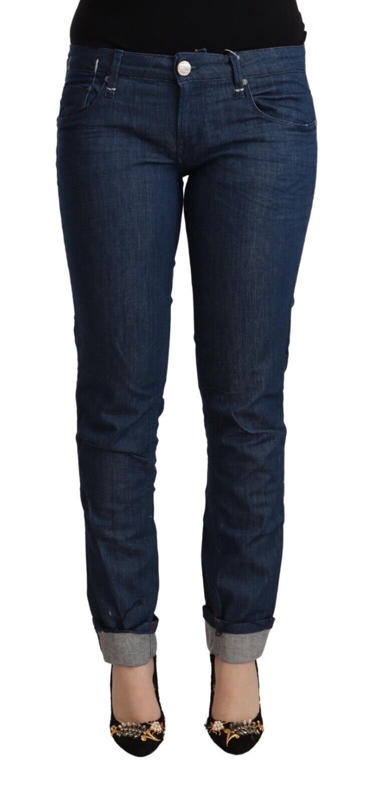 Pair of blue jeans on a mannequin