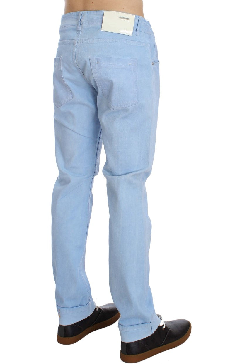 Pair of blue jeans on a mannequin