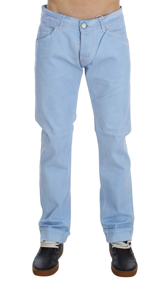 Pair of blue jeans on a mannequin