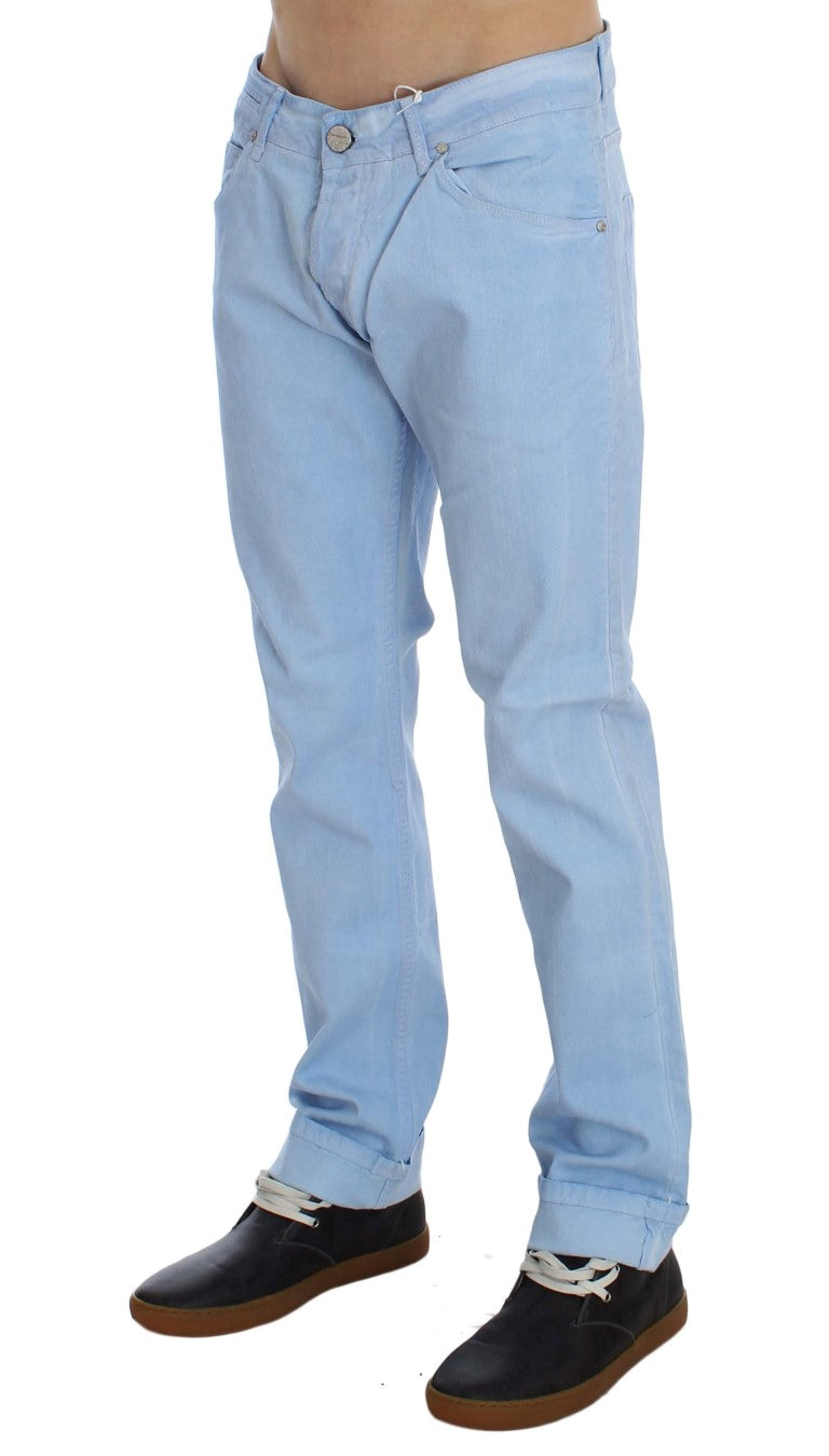 Pair of blue jeans on a mannequin