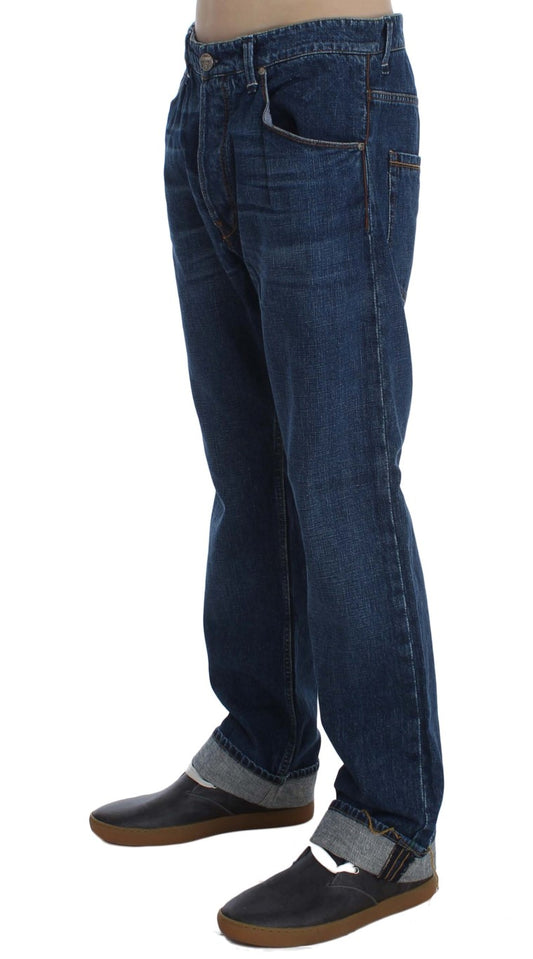 Pair of blue jeans on a mannequin