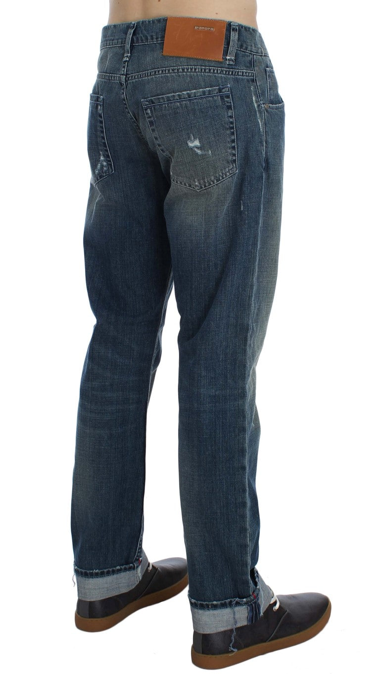 Pair of blue jeans on a mannequin