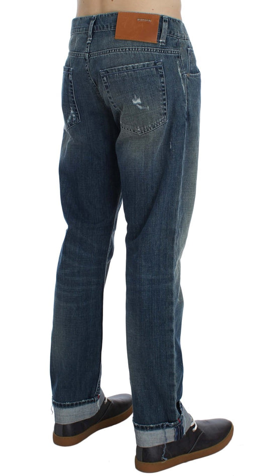 Pair of blue jeans on a mannequin