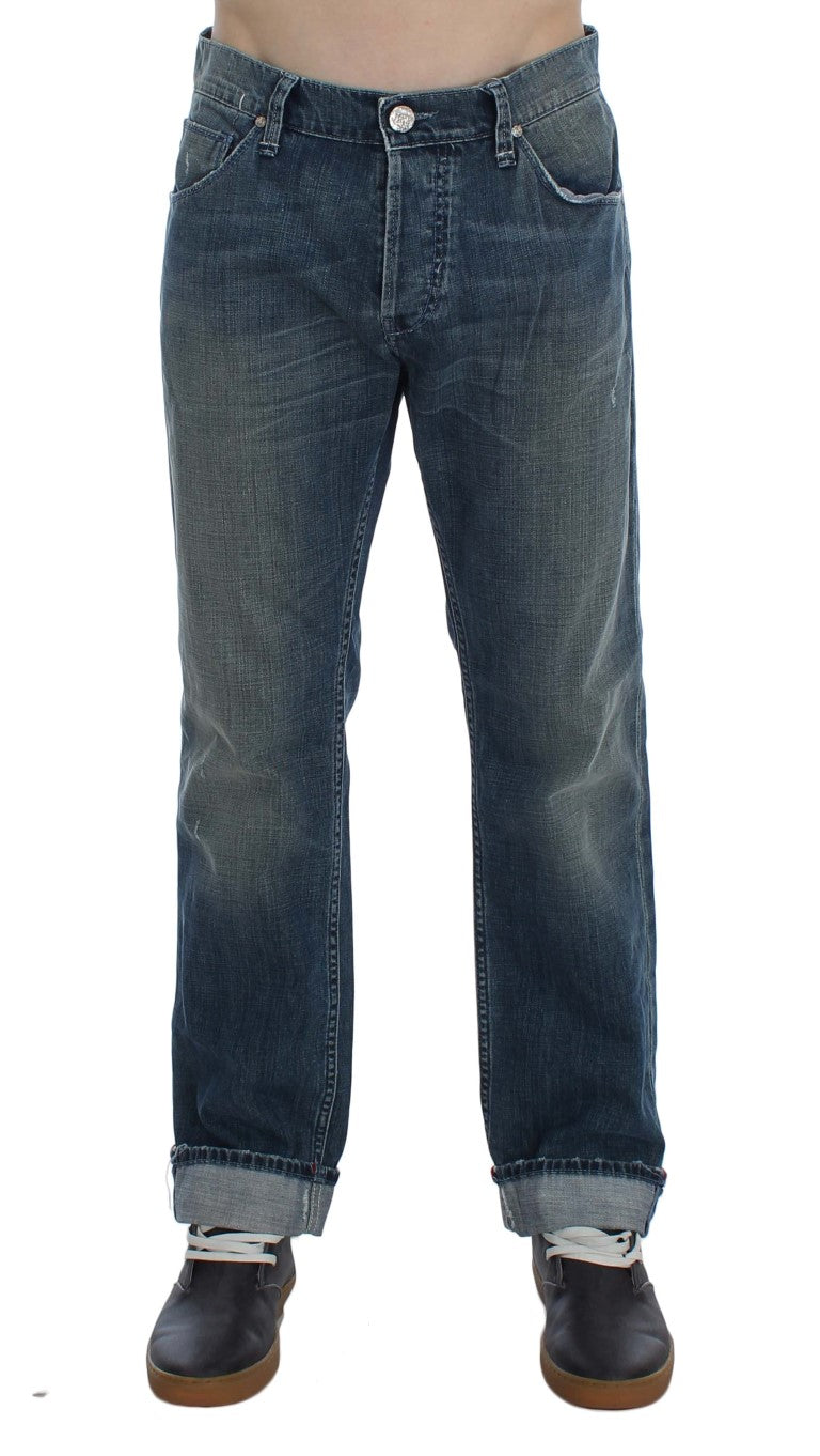 Pair of blue jeans on a mannequin