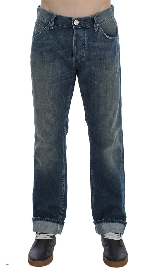 Pair of blue jeans on a mannequin