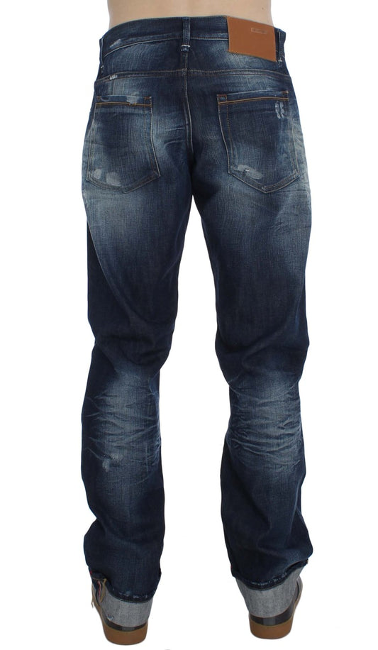 Pair of blue jeans on a mannequin