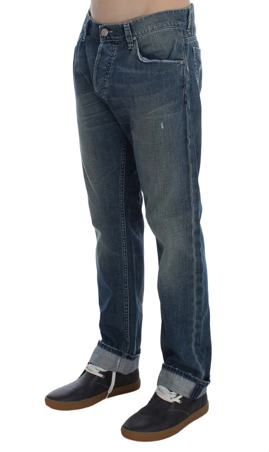 Pair of blue jeans on a mannequin