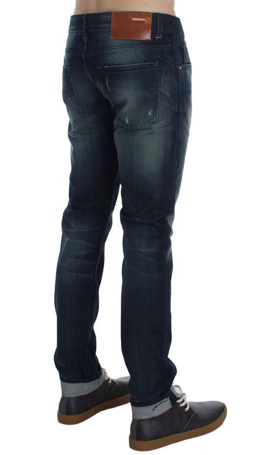 Pair of blue jeans on a mannequin