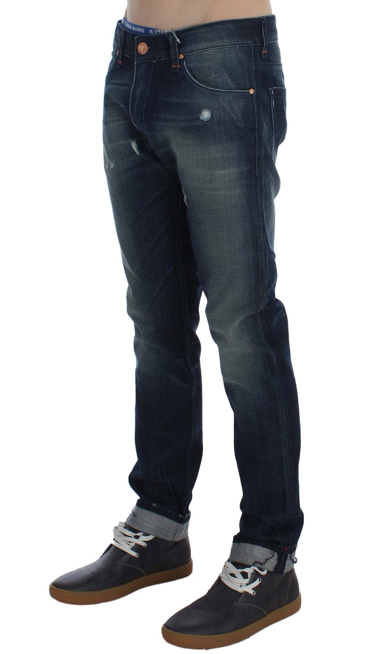 Pair of blue jeans on a mannequin