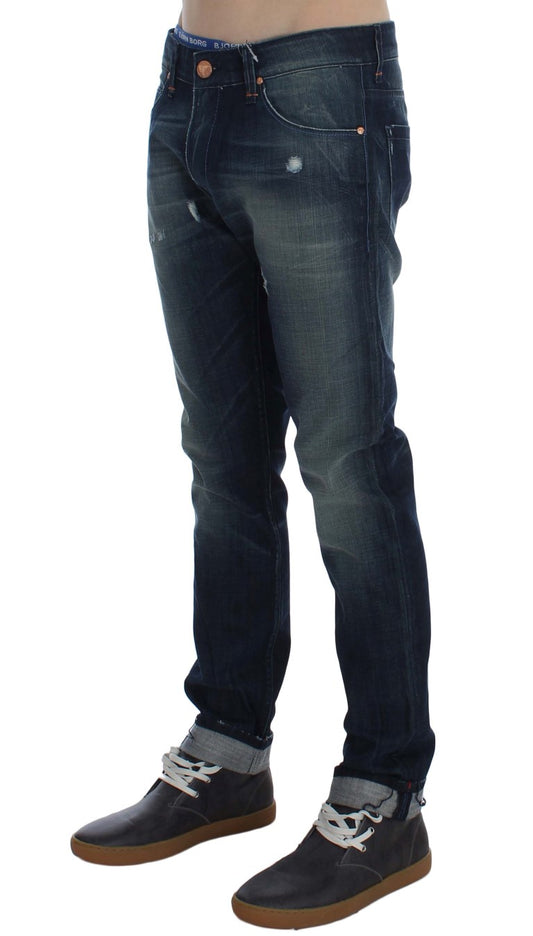Pair of blue jeans on a mannequin