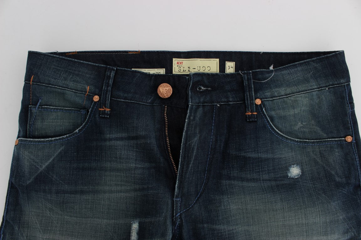 Pair of blue denim jeans