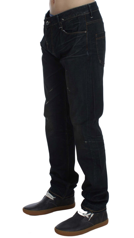 Pair of blue jeans on a mannequin