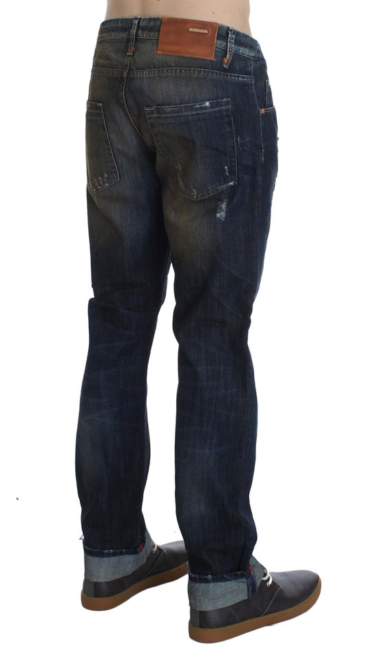 Pair of blue jeans on a mannequin