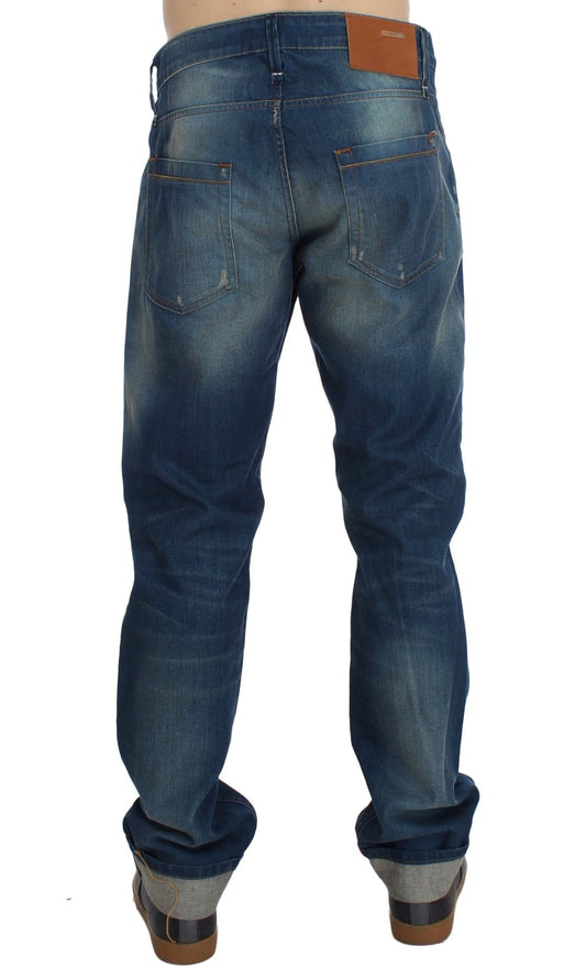 Pair of blue denim jeans