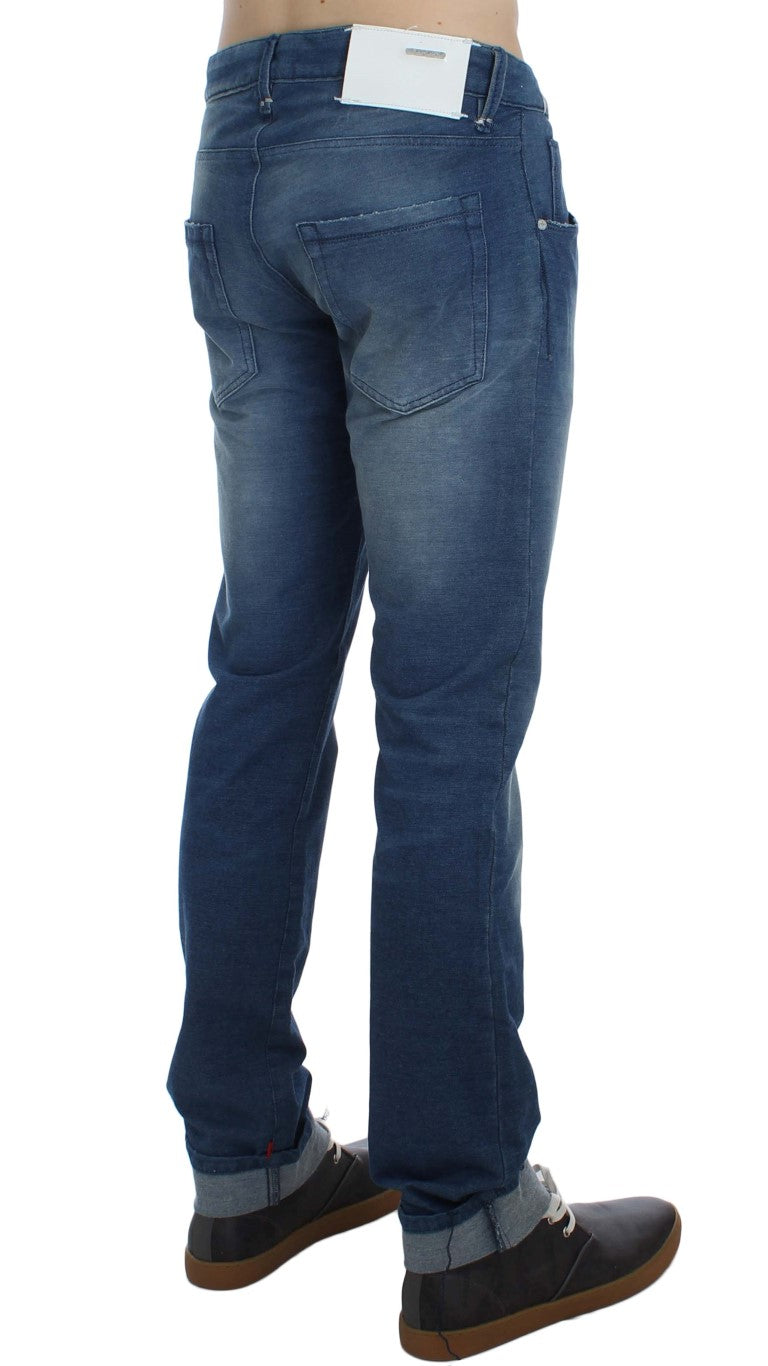 Pair of blue jeans on a mannequin