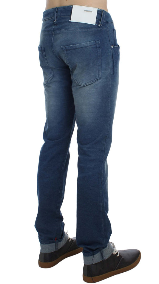 Pair of blue jeans on a mannequin