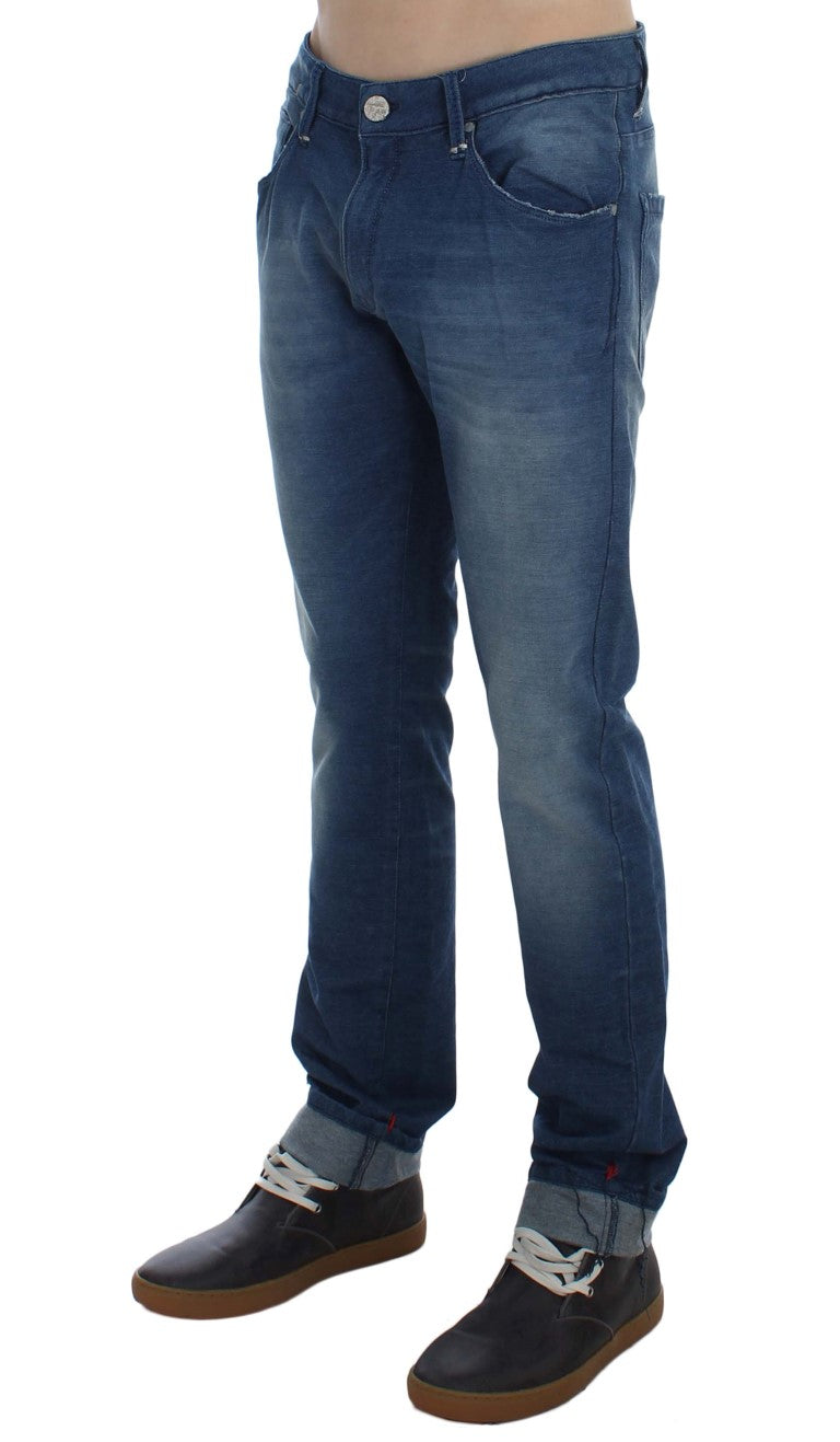 Pair of blue jeans on a mannequin