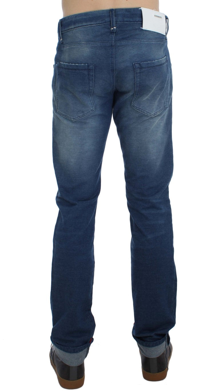 Pair of blue jeans on a mannequin