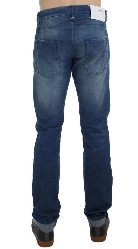 Pair of blue jeans on a mannequin