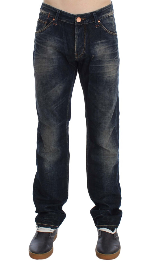 Pair of blue jeans on a mannequin