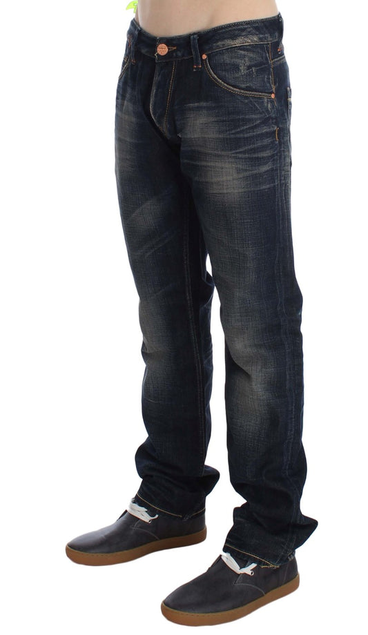 Pair of blue jeans on a mannequin