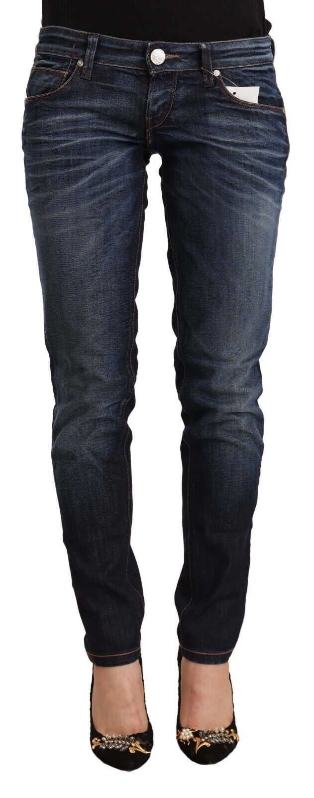 Pair of blue jeans on a mannequin