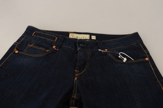 Pair of blue jeans on display for sale