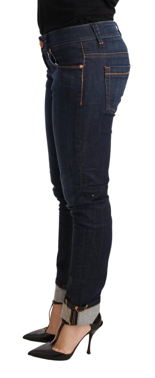 Pair of blue jeans on a model