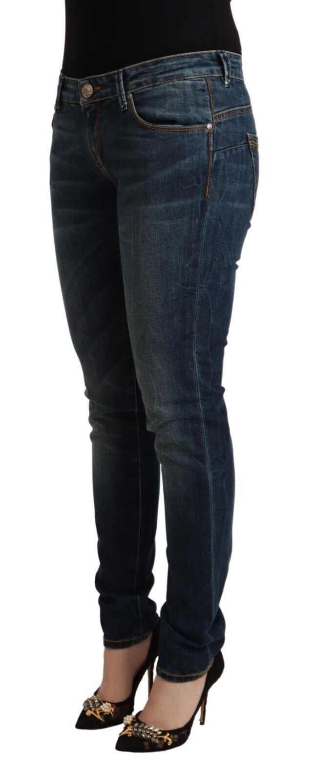 Pair of blue jeans on a mannequin