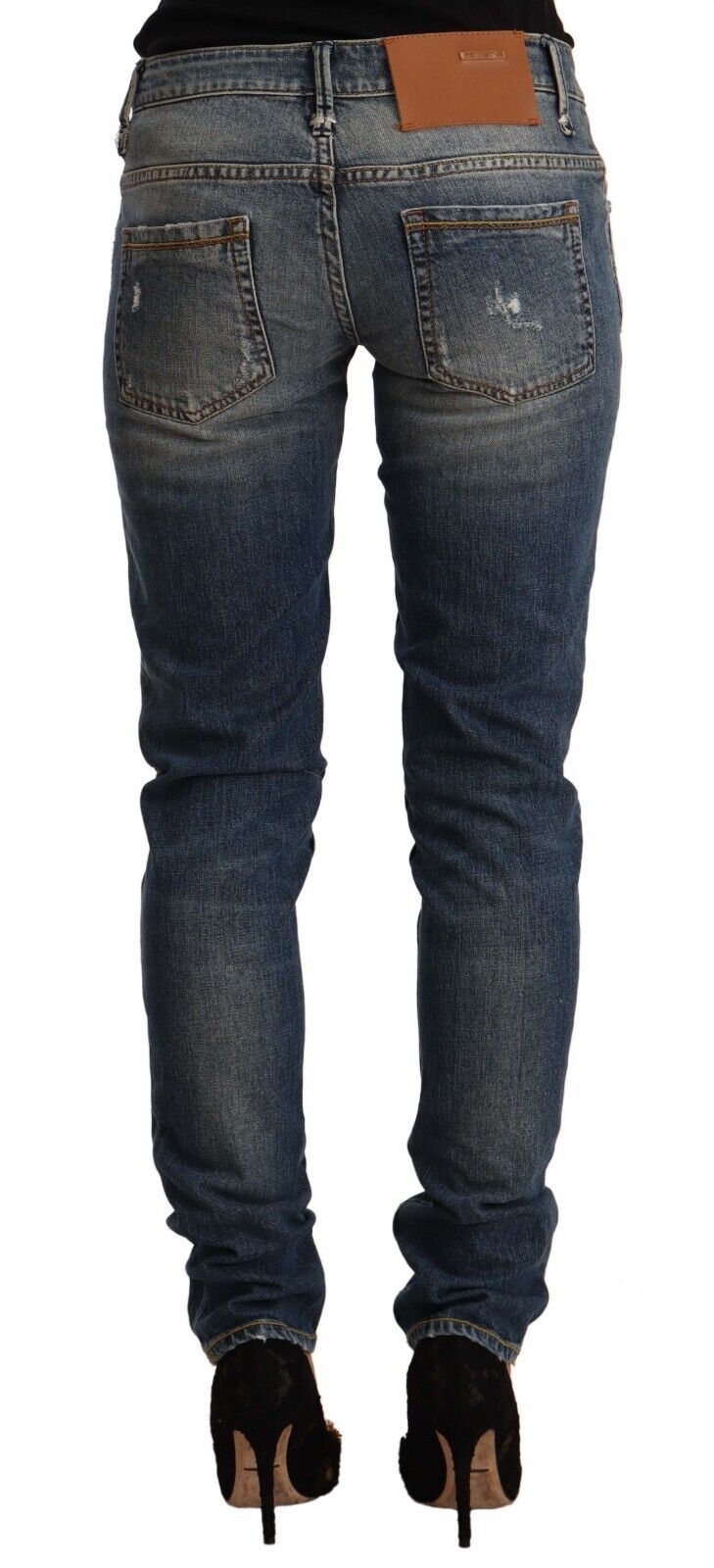 Pair of blue jeans on a mannequin