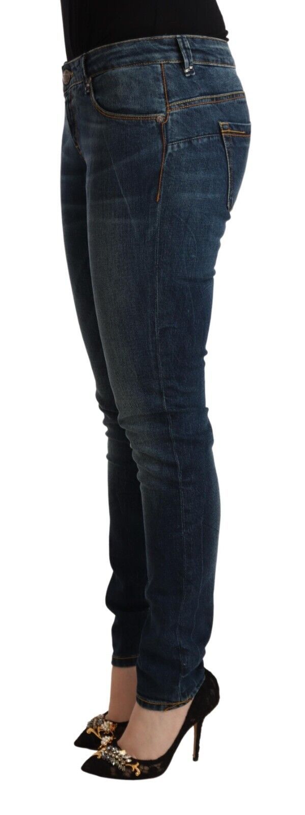 Pair of blue jeans on a mannequin