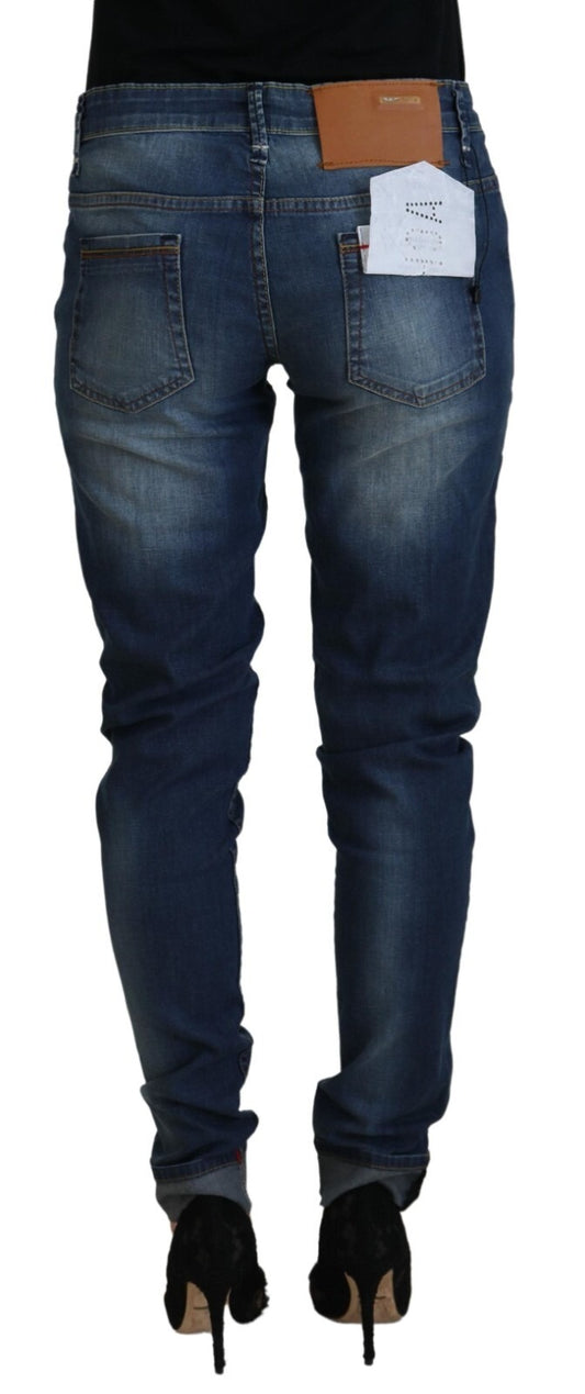 Pair of blue jeans on a mannequin