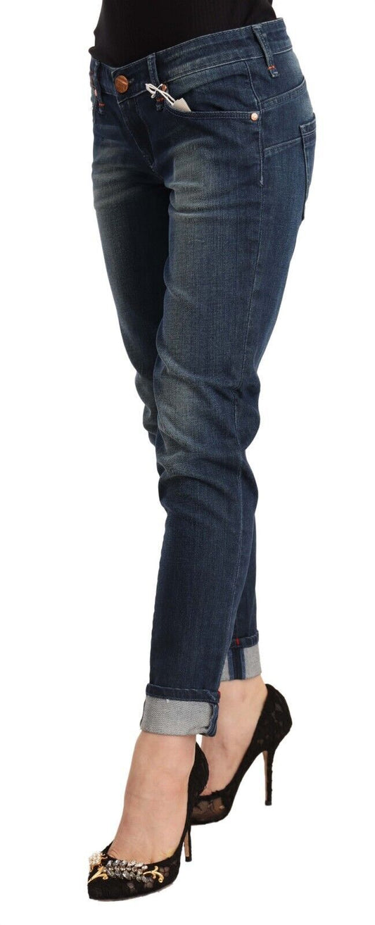Woman wearing blue jeans