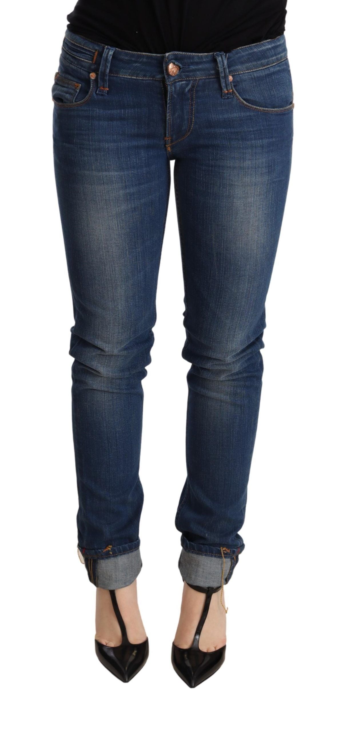 Pair of blue jeans on a mannequin