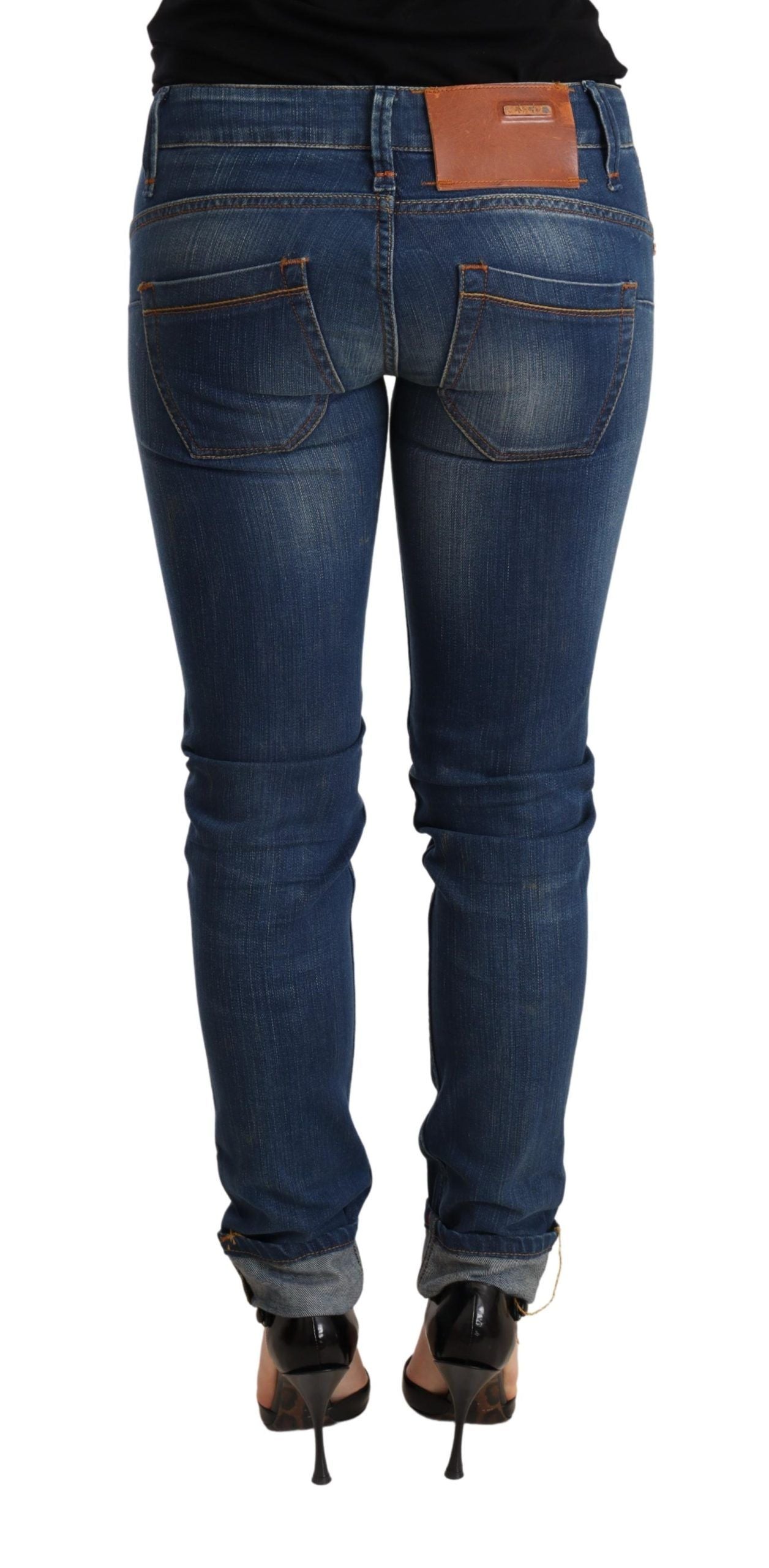 Pair of blue jeans on a mannequin