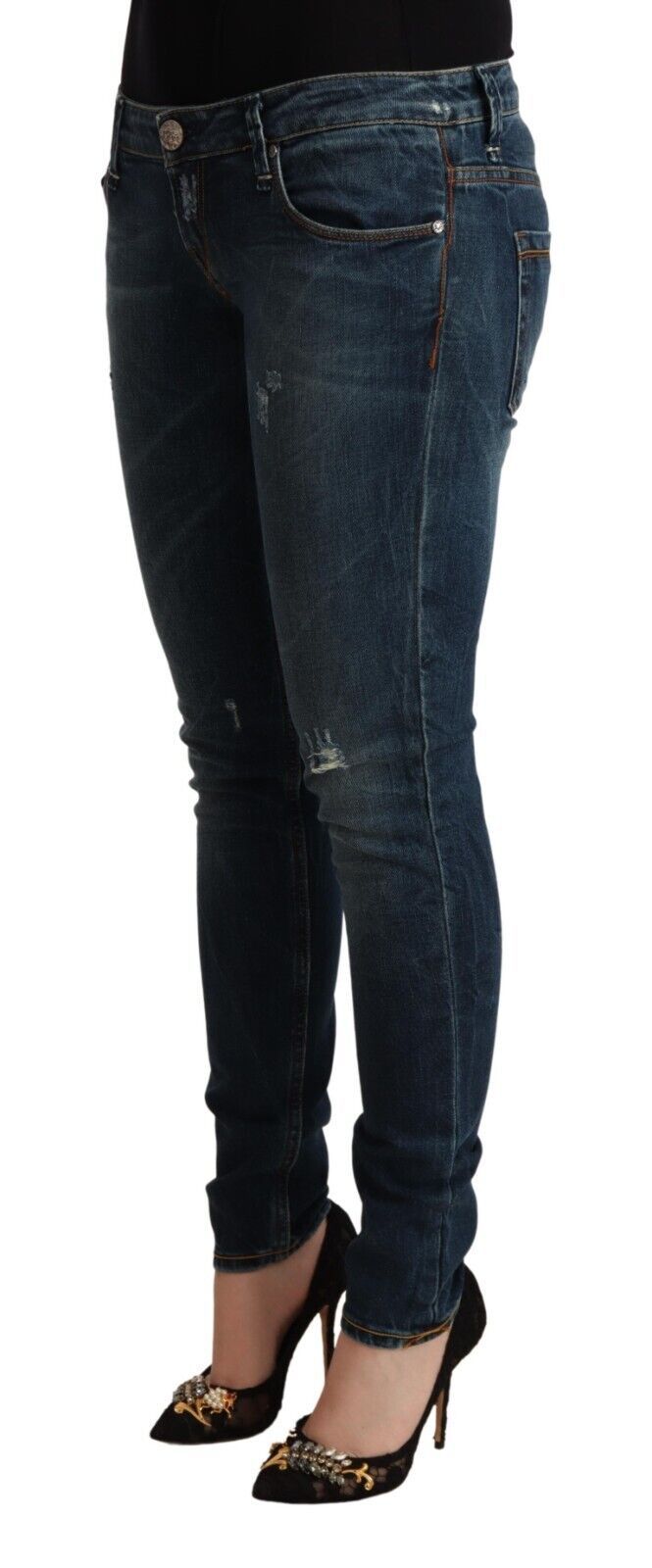 Pair of blue jeans on a mannequin