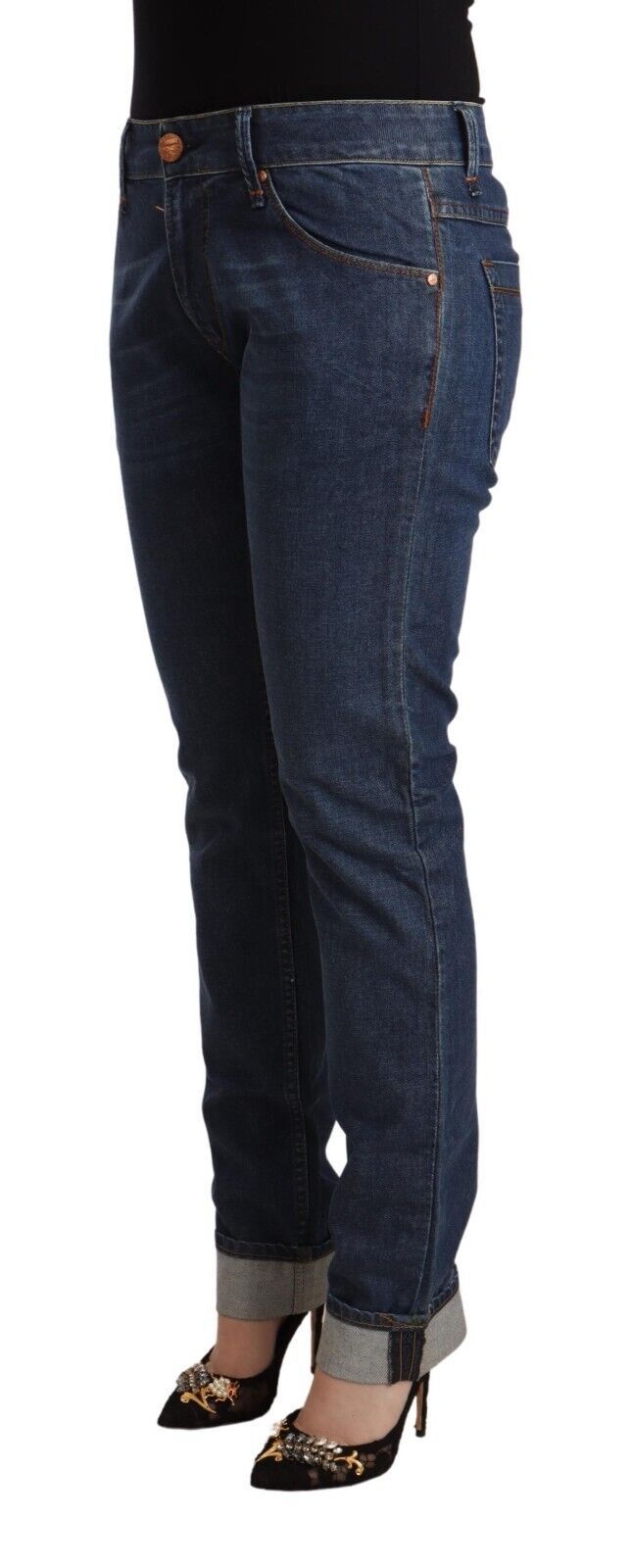 Pair of blue jeans on a mannequin