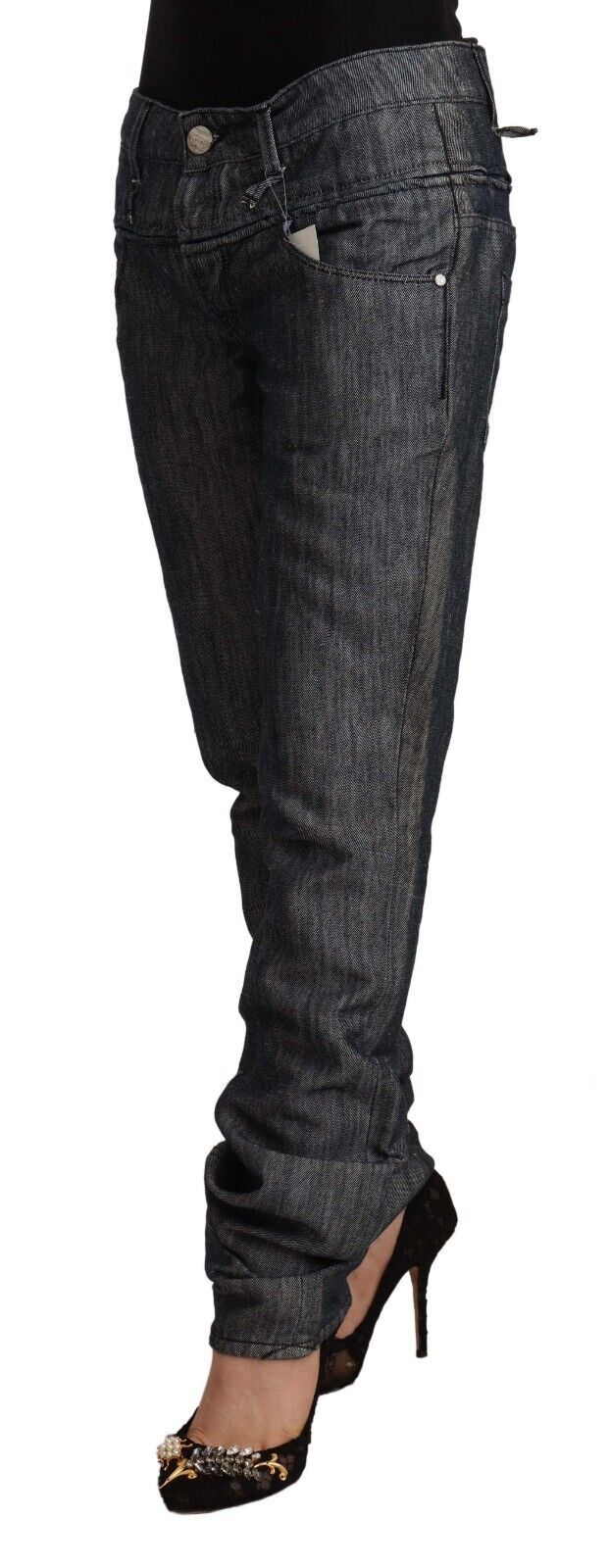 Pair of women's jeans with distressed design