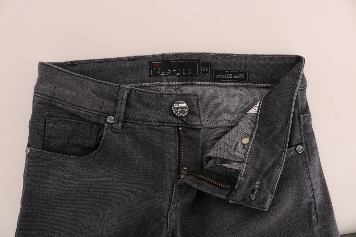 Pair of blue jeans on a table