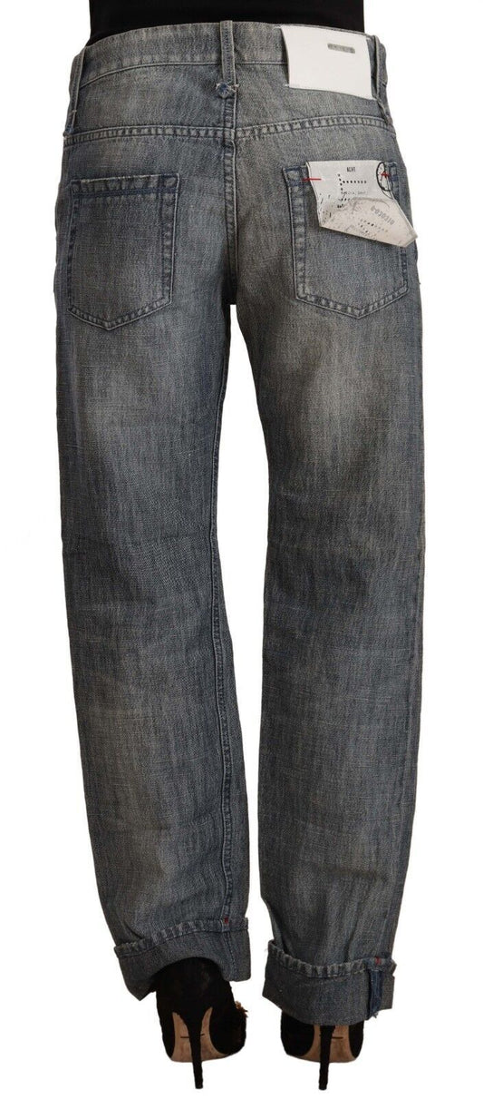 Pair of blue jeans on a mannequin