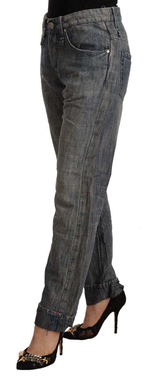 Pair of blue denim jeans